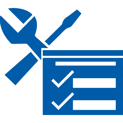 blue tools and work authorization check list